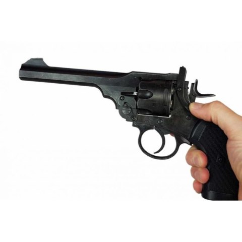 Rewolwer WEBLEY MKVI .455 Service kal.5,5 mm Diabolo łuski 6-strzał. lufa 6" CO2 Battlefield Ekp do17J