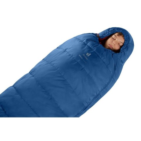 Śpiwór dziecięcy Deuter Starlight (130-170 cm) - nightblue/redwood