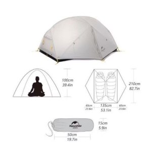 Naturehike Namiot Mongar 2 210T NH17T007-M-Forest Green