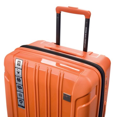Duża Walizka SwissBags Tourist 77cm Pomarańczowy