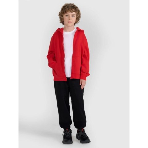 Bluza dresowa rozpinana z kapturem chłopięca 4F 4FJRAW25TSWSM2488-62S