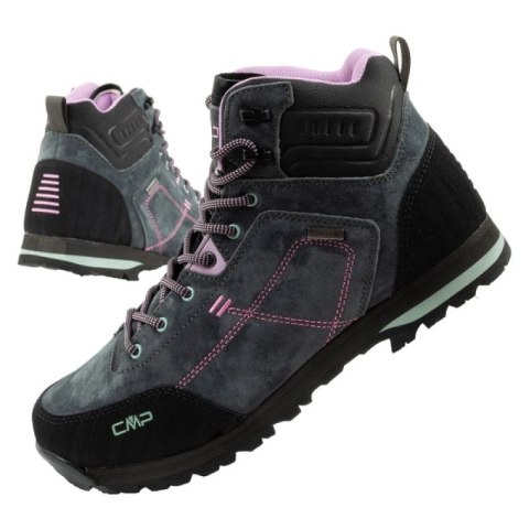 CMP Alcor buty damskie trekkingowe skóra trwałe wodoodporne za kostkę szare