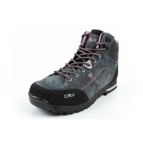 CMP Alcor buty damskie trekkingowe skóra trwałe wodoodporne za kostkę szare