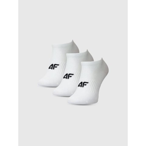 Skarpetki casual przed kostkę dziewczęce (ZESTAW 3 szt.) 4F 4FJWMM00USOCF496-10S
