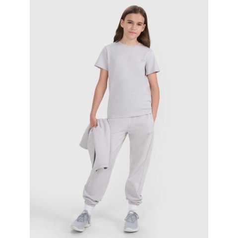 T-shirt regular gładki (ZESTAW 2 szt.) dziecięcy 4F 4FJRAW25TTSHU3157-90S