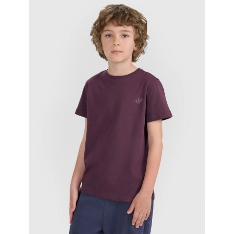 T-shirt regular gładki (ZESTAW 2 szt.) dziecięcy 4F 4FJRAW25TTSHU3157-92S