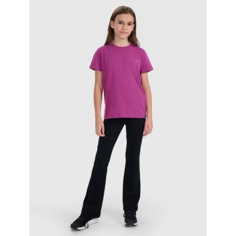 T-shirt regular gładki (ZESTAW 2 szt.) dziecięcy 4F 4FJRAW25TTSHU3157-92S