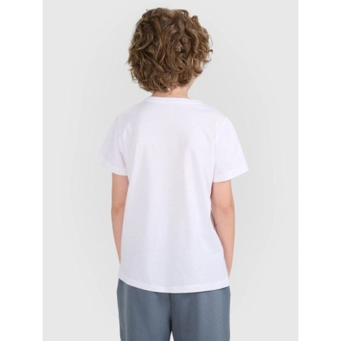 T-shirt regular gładki (ZESTAW 2 szt.) dziecięcy 4F 4FJRAW25TTSHU3157-93S