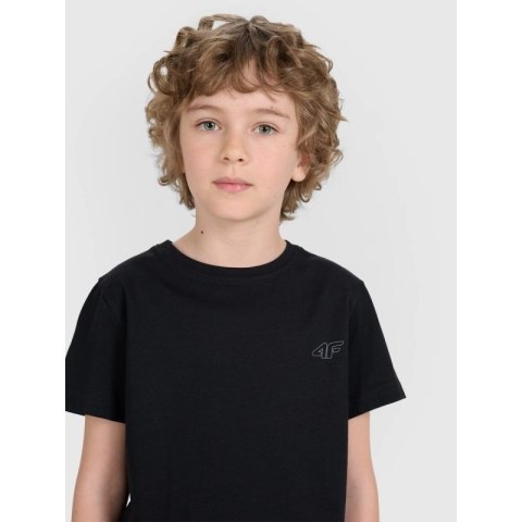 T-shirt regular gładki (ZESTAW 2 szt.) dziecięcy 4F 4FJRAW25TTSHU3157-93S