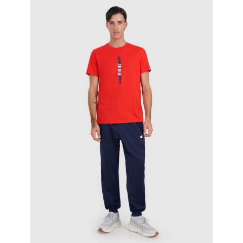T-shirt regular z nadrukiem męski 4F 4FRAW25TTSHM3225-62S