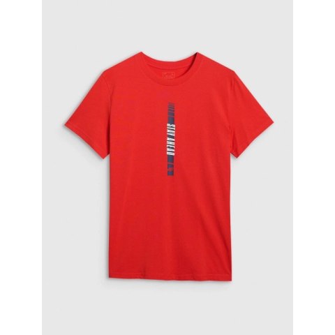 T-shirt regular z nadrukiem męski 4F 4FRAW25TTSHM3225-62S