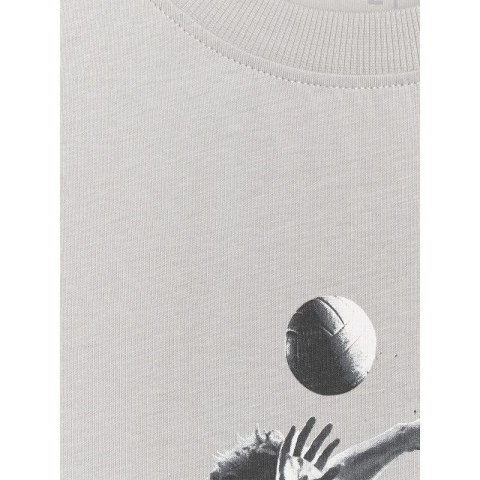 T-shirt regular z nadrukiem siatkarskim męski 4F 4FRAW25TTSHM3318-27S