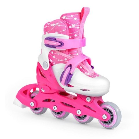 Zestaw SMJ Sport Combo Pink LED: 2w1 wrotko-rolki HS-TNK-000009549 SMJ