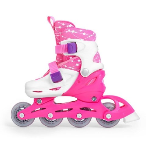 Zestaw SMJ Sport Combo Pink LED: 2w1 wrotko-rolki HS-TNK-000009549 SMJ