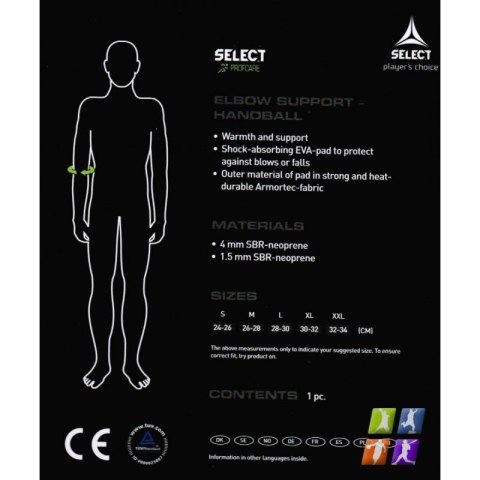 Ochraniacz na łokieć z usztywnieniem Select 6603 Select