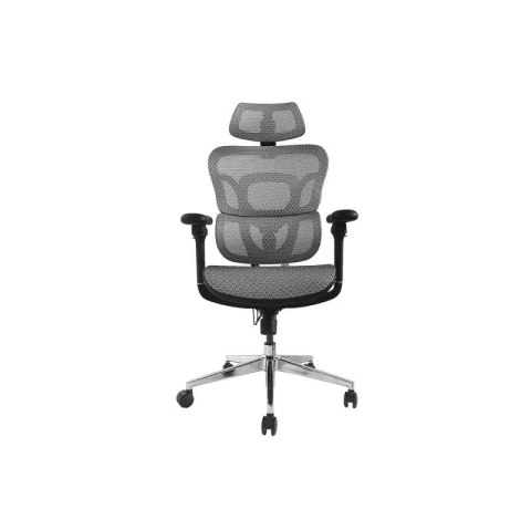Wyposażenie Ergonomiczne Krzesło Biurowe + Zagłówek/Podłokietniki Szare Lite Sprzedaż Detaliczna