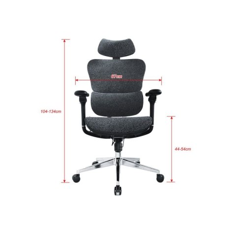 Wyposażenie: Ergonomiczne krzesło biurowe + Zagłówek/Podłokietniki niebieski/lite Sprzedaż detaliczna
