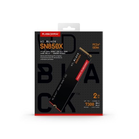 Dysk SSD WD Black SN850X WDS200T2X0E (2 TB ; M.2; PCIe NVMe 4.0 x4)