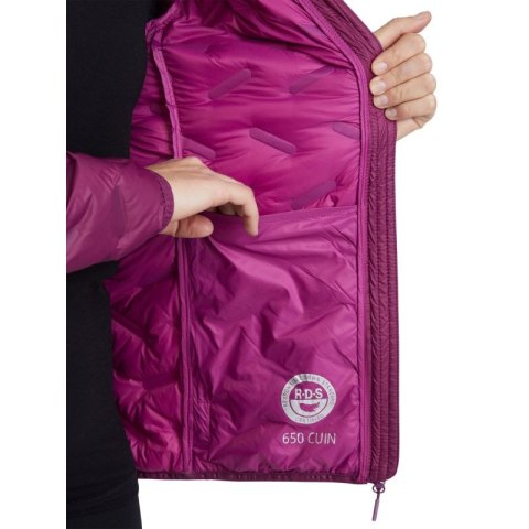 Kurtka puchowa z kapturem damska Viking Aspen Lady fioletowa ocieplana (750/23/8818/46)