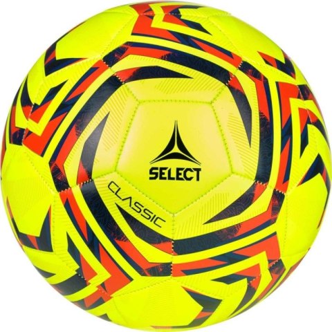 Piłka nożna SELECT Classic v25 żółto/czerwona