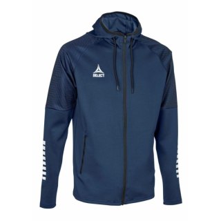 Bluza piłkarska treningowa rozpinana z kapturem SELECT Monaco granatowa v24 Select