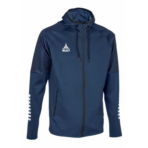 Bluza piłkarska treningowa rozpinana z kapturem SELECT Monaco granatowa v24 Select