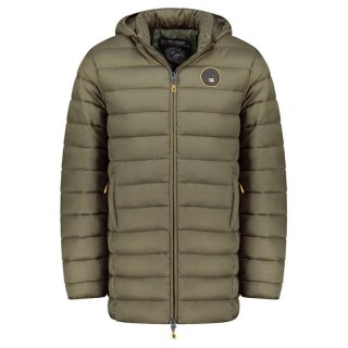 Kurtka męska Geographical Norway AMIGOMAP LONG HOOD DB KAKI MEN 233 KAKI (WZ5087H/GN-KAKI)