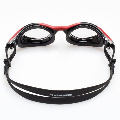 Okulary pływackie Aqua Speed Aquilo czarno-czerwone 62649-31