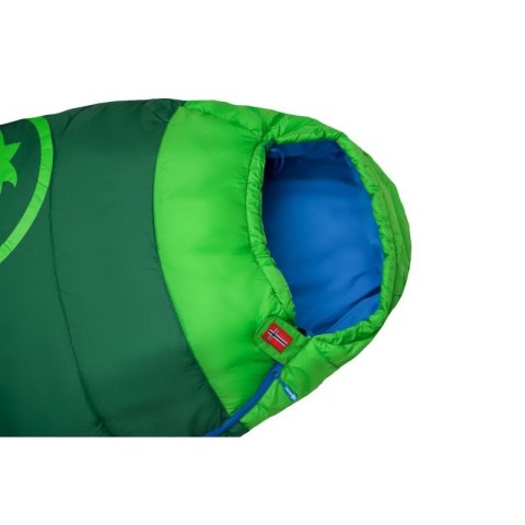 Śpiwór na biwak dla dzieci Trollkids Kids Fjell Dreamer turystyczny dziecięcy outdoorowy zielony (950-308)