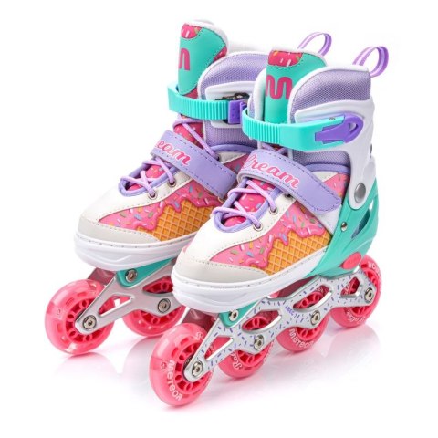 Rolki Meteor 4w1 Cream L 38-41 10143 Meteor