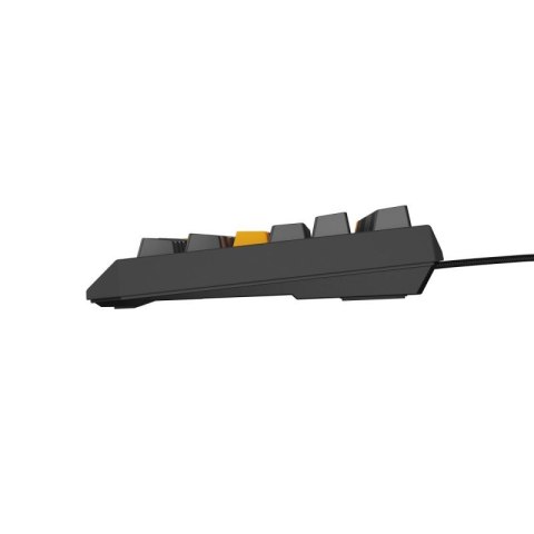GENESIS Thor 230 TKL klawiatura Gaming USB + RF Wireless + Bluetooth QWERTY Czarny, Szary, Pomarańczowy