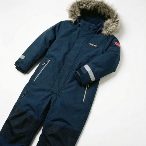 Kombinezon śnieżny zimowy dziecięcy Trollkids Kids Kirkenes Snowsuit sportowy czarny (387-100) Trollkids