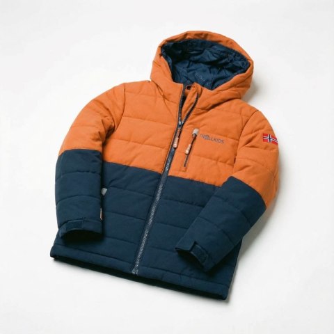 Kurtka narciarska dziecięca Trollkids Kids Hemsedal Snow Jacket XT zimowa wodoodporna pomarańczowa (513-176) Trollkids