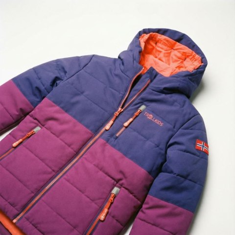 Kurtka zimowa dziecięca Trollkids Kids Hemsedal Snow Jacket XT ocieplana wodoodporna fioletowa (513-154) Trollkids