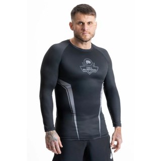 Rashguard szary długi rękaw logo DBX Bushido
