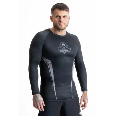 Rashguard szary długi rękaw logo DBX Bushido