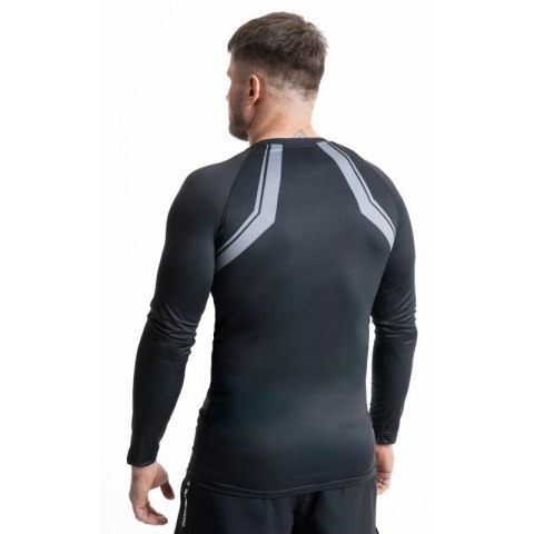 Rashguard szary długi rękaw logo DBX Bushido