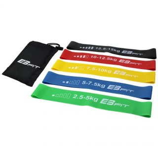 Zestaw gum do ćwiczeń Fitnnes Crosfit mini Band 5w1 EB FIT 1028842 Inny