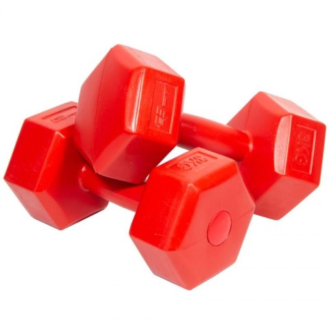 Zestaw hantli kompozytowych EB FIT 2x3kg czerwone 1027036 Inny