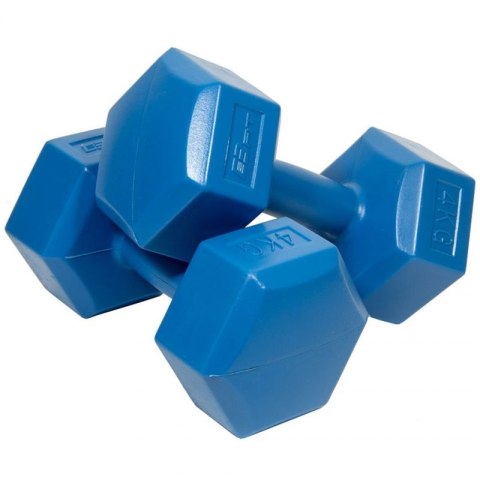 Zestaw hantli kompozytowych EB FIT 2x4kg niebieskie 1027043 Inny