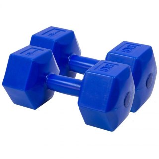 Zestaw hantli kompozytowych EB FIT 2x5kg granatowe 1027050 Inny