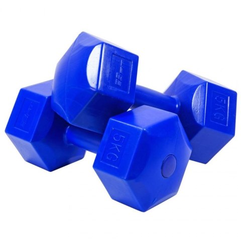 Zestaw hantli kompozytowych EB FIT 2x5kg granatowe 1027050 Inny