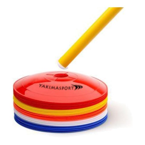 Stożki treningowe Yakima ze stojakiem zbierającym 100328 40szt. Yakimasport