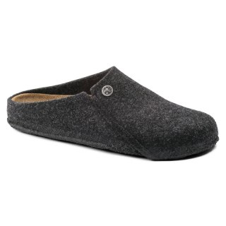 Kapcie męskie/damskie Birkenstock Zermatt Cozy Home Anthracite z wełnianego filcu regular szerokie (1014938) Birkenstock