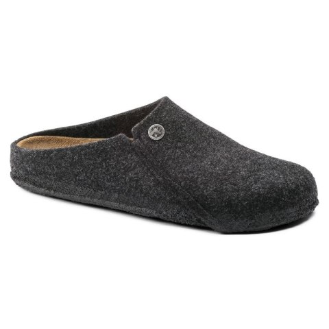 Kapcie męskie/damskie Birkenstock Zermatt Cozy Home Anthracite z wełnianego filcu regular szerokie (1014938) Birkenstock
