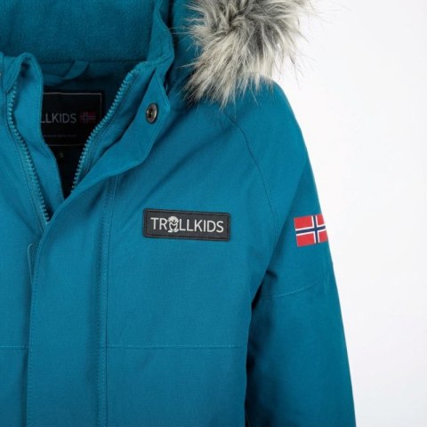 Kombinezon śnieżny dla dziewczynki/chłopca Trollkids Kids Kirkenes Snowsuit wodoodporny niebieski (387-174) Trollkids