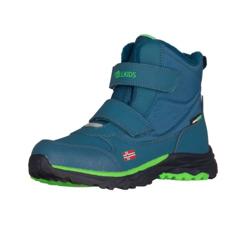 Śniegowce dziecięce Trollkids Kids Hafjell Winter Boots buty zimowe wodoodporne niebieskie (264-104) Trollkids