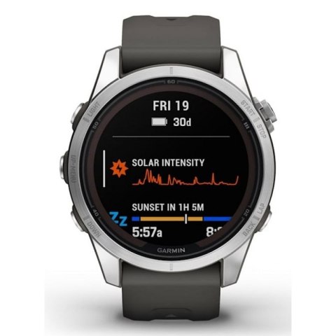 Zegarek sportowy Garmin Fenix 7S Pro Solar Silver SS Grapphite Garmin