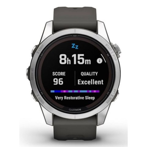 Zegarek sportowy Garmin Fenix 7S Pro Solar Silver SS Grapphite Garmin