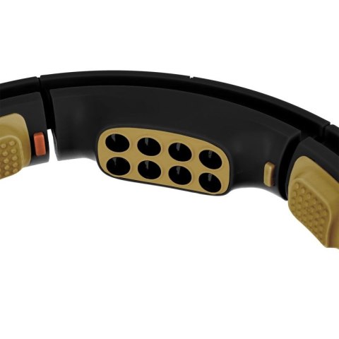 HHM13 NEW HULA HOP BLACK/GOLD Z MAGNESAMI I OBCIĄŻNIKIEM + LICZNIK HMS HMS